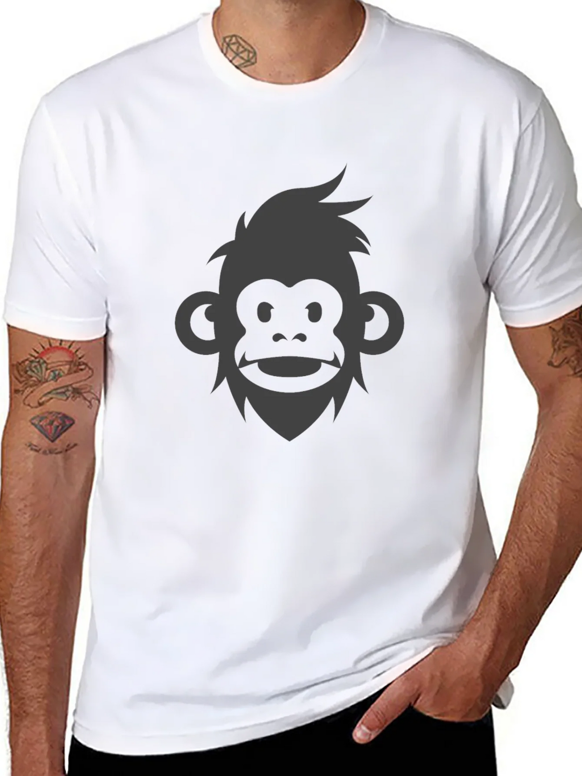 Monkey Face Graphic Tee - Modern Style product image 7