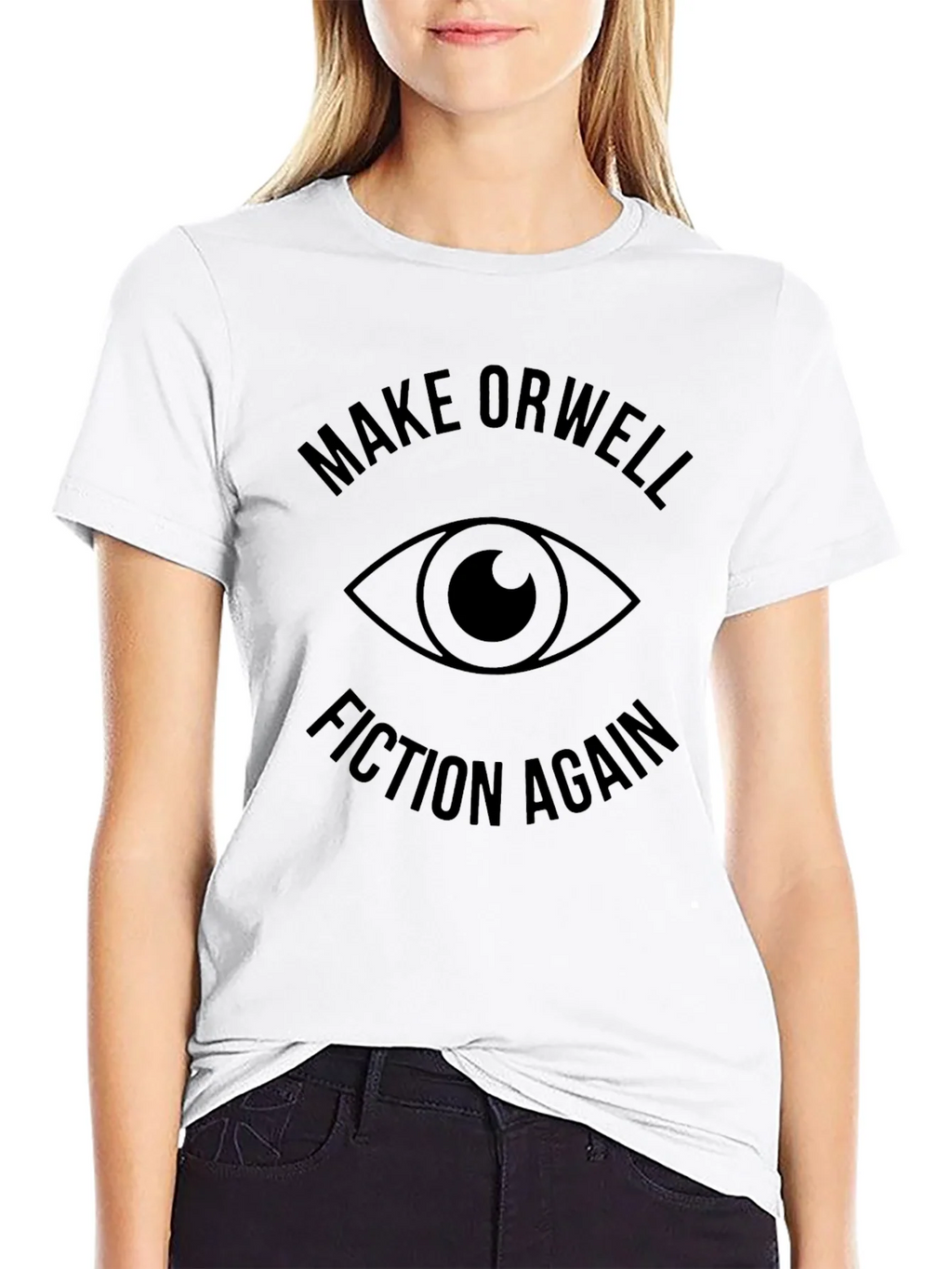 Make Orwell Fiction Again Graphic Tee - Black product image 8