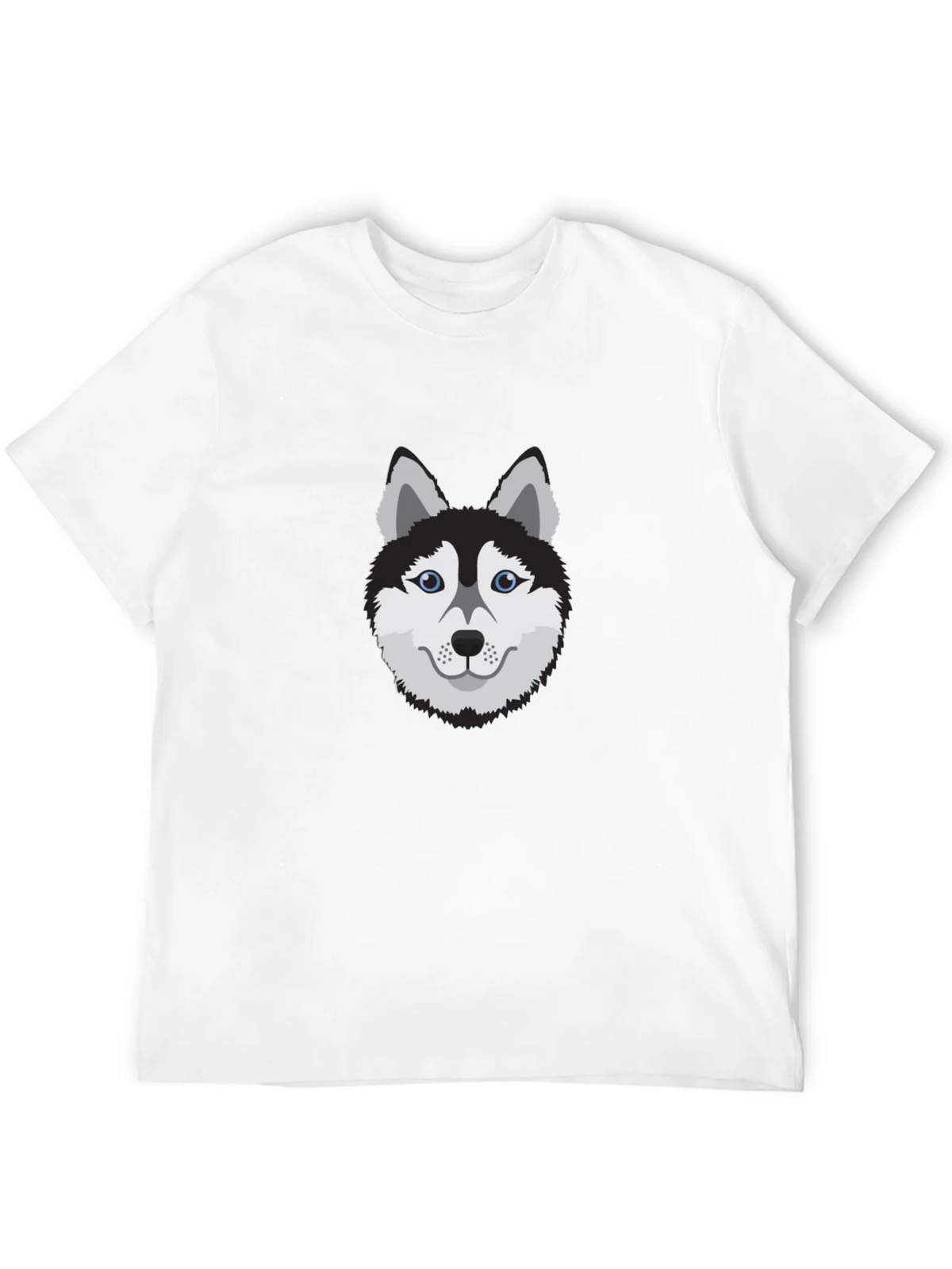 Cool Husky Dog Graphic Tee - Black Cotton T-Shirt product image 11