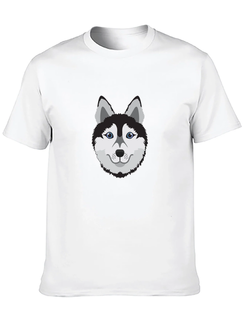 Cool Husky Dog Graphic Tee - Black Cotton T-Shirt product image 9