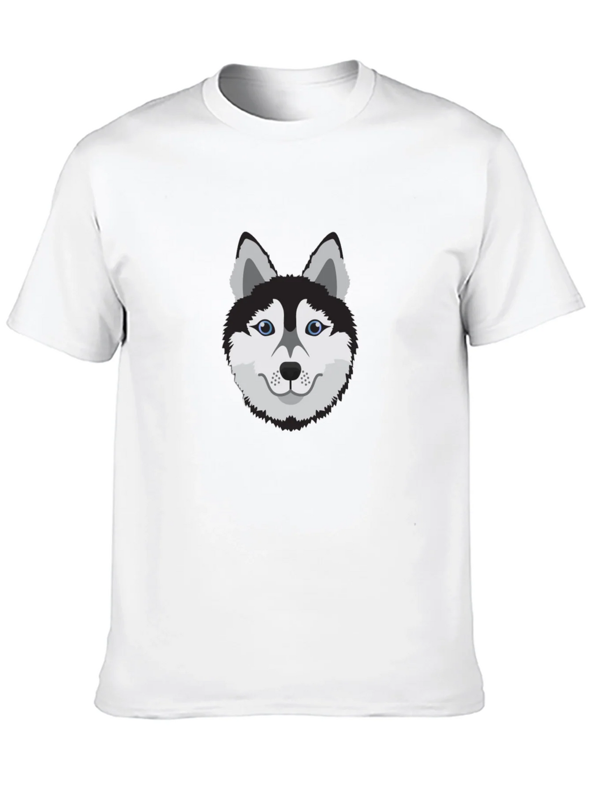 Cool Husky Dog Graphic Tee - Black Cotton T-Shirt product image 9