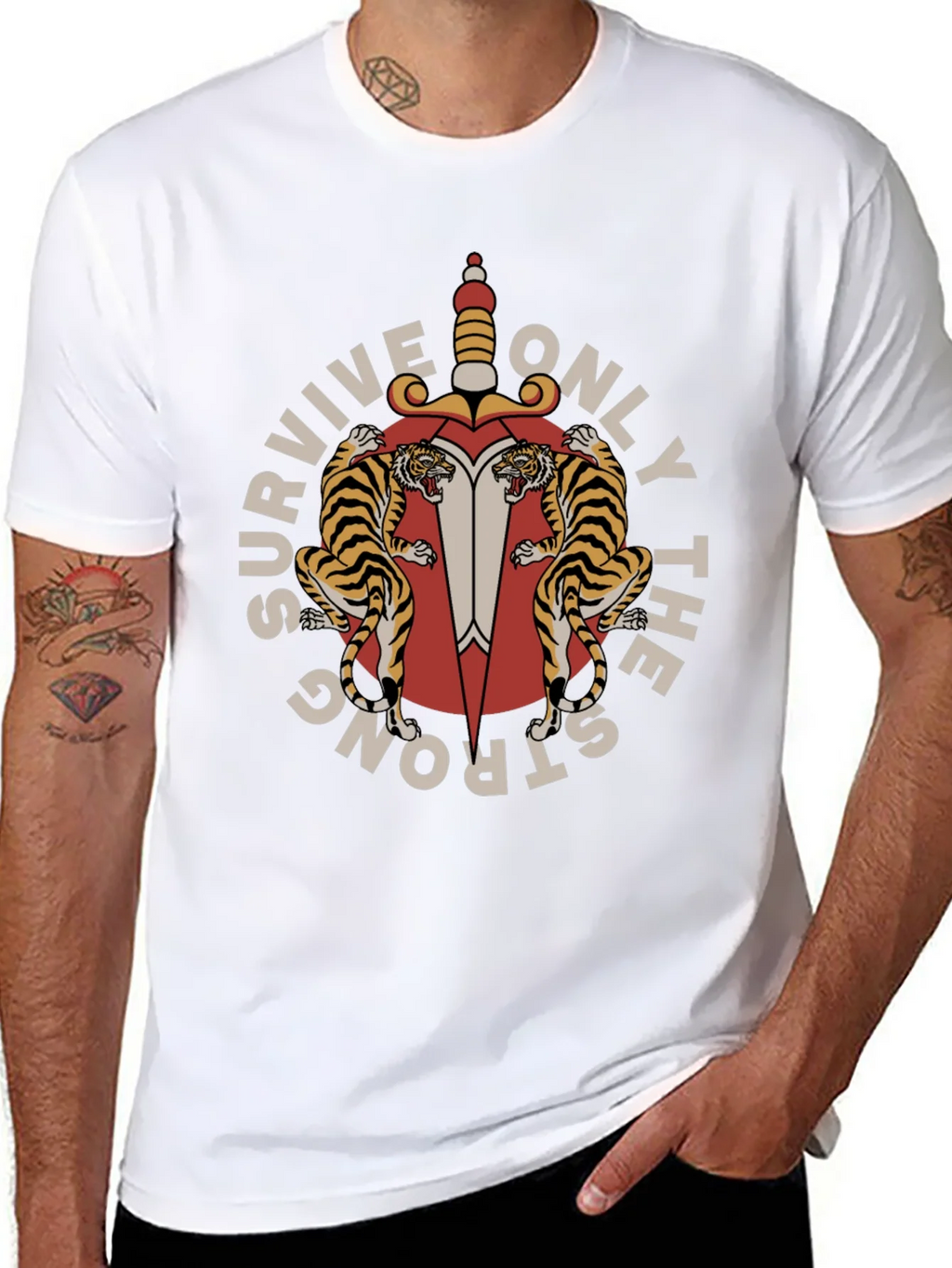 Survive Only The Strong Graphic Tee product image 7