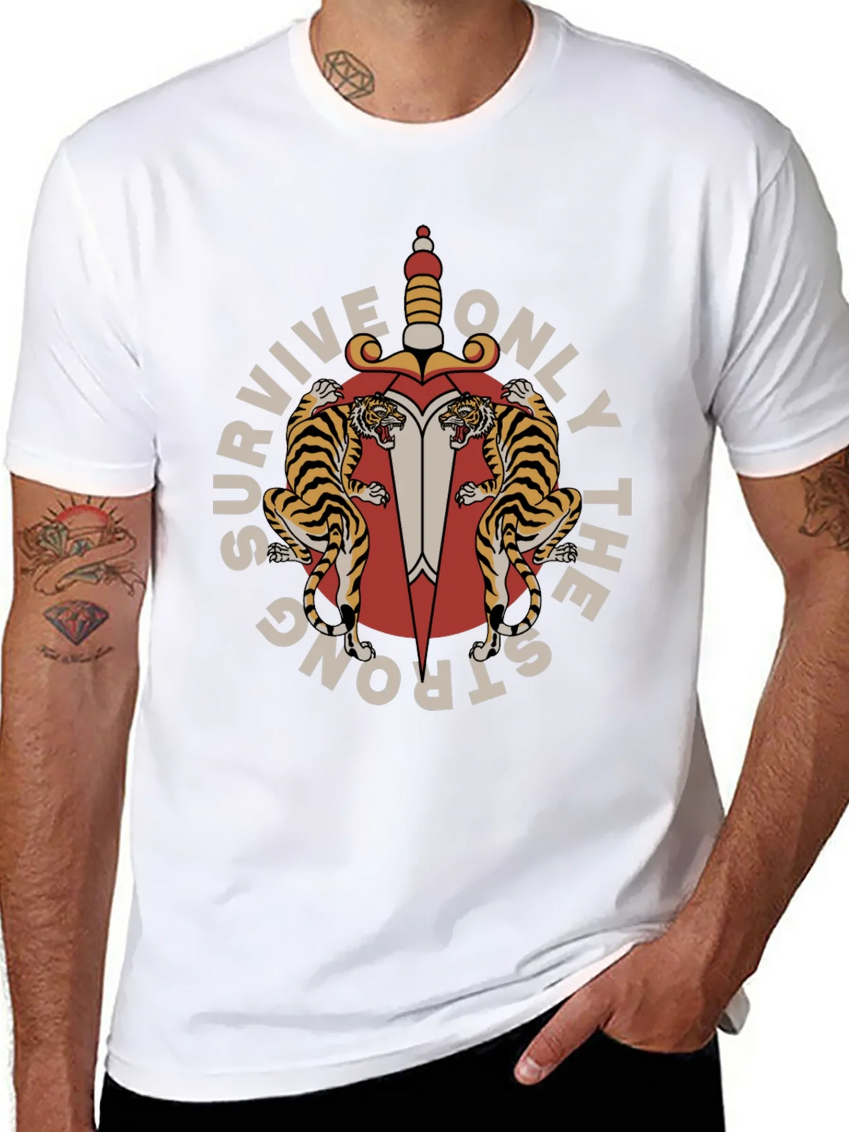 Survive Only The Strong Graphic Tee product image 7