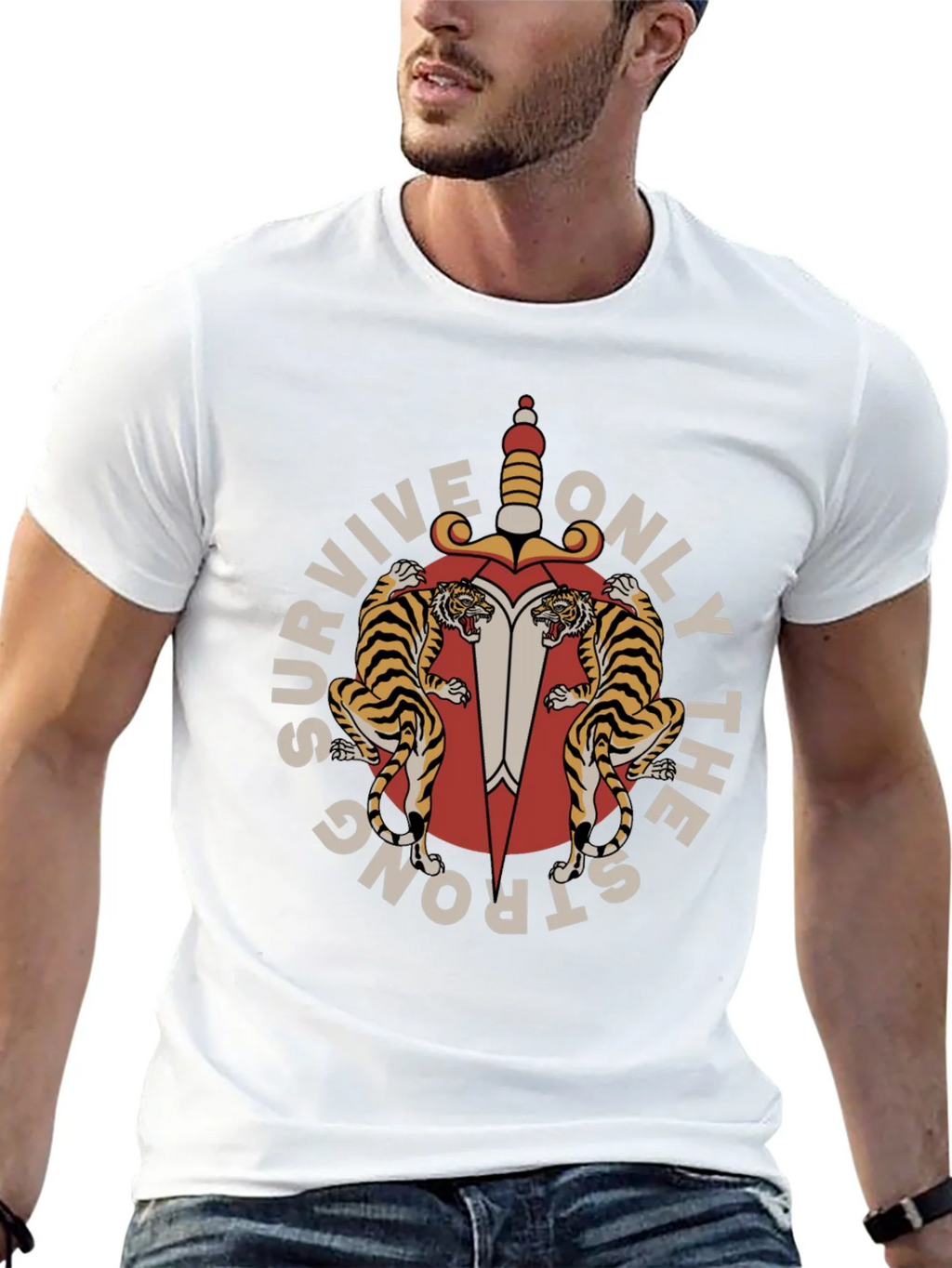 Survive Only The Strong Graphic Tee product image 12