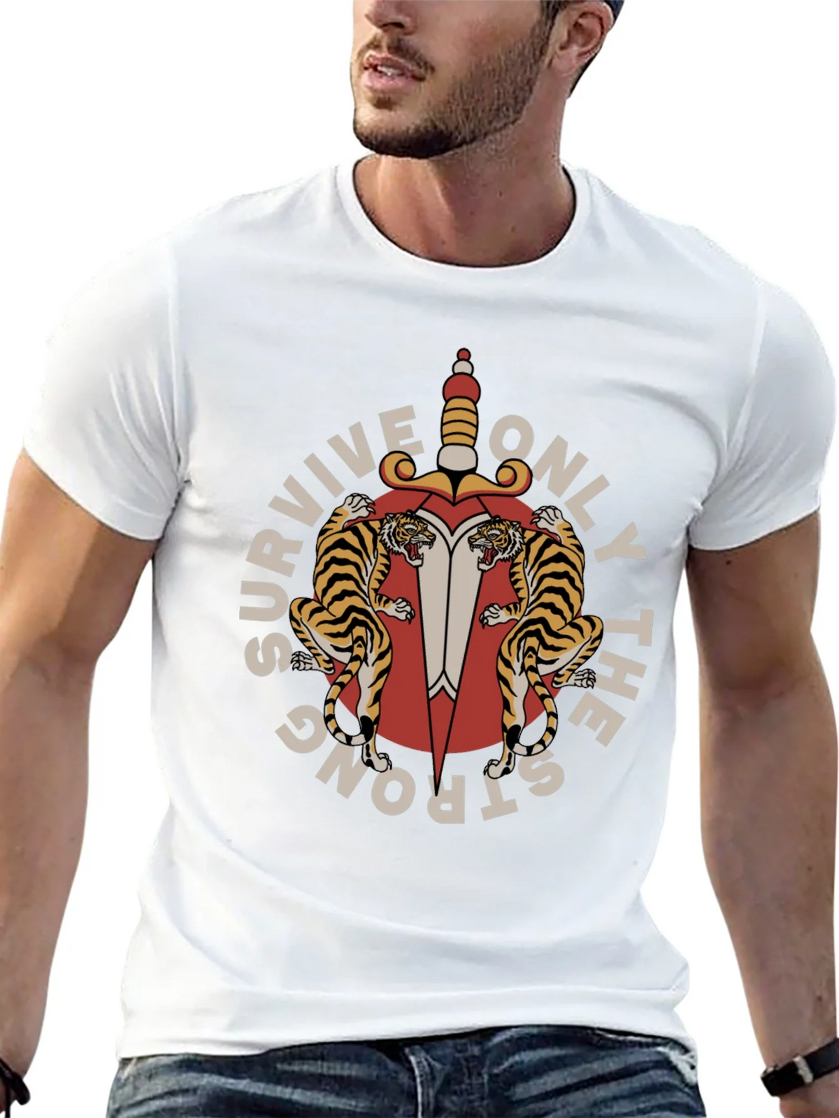 Survive Only The Strong Graphic Tee product image 12