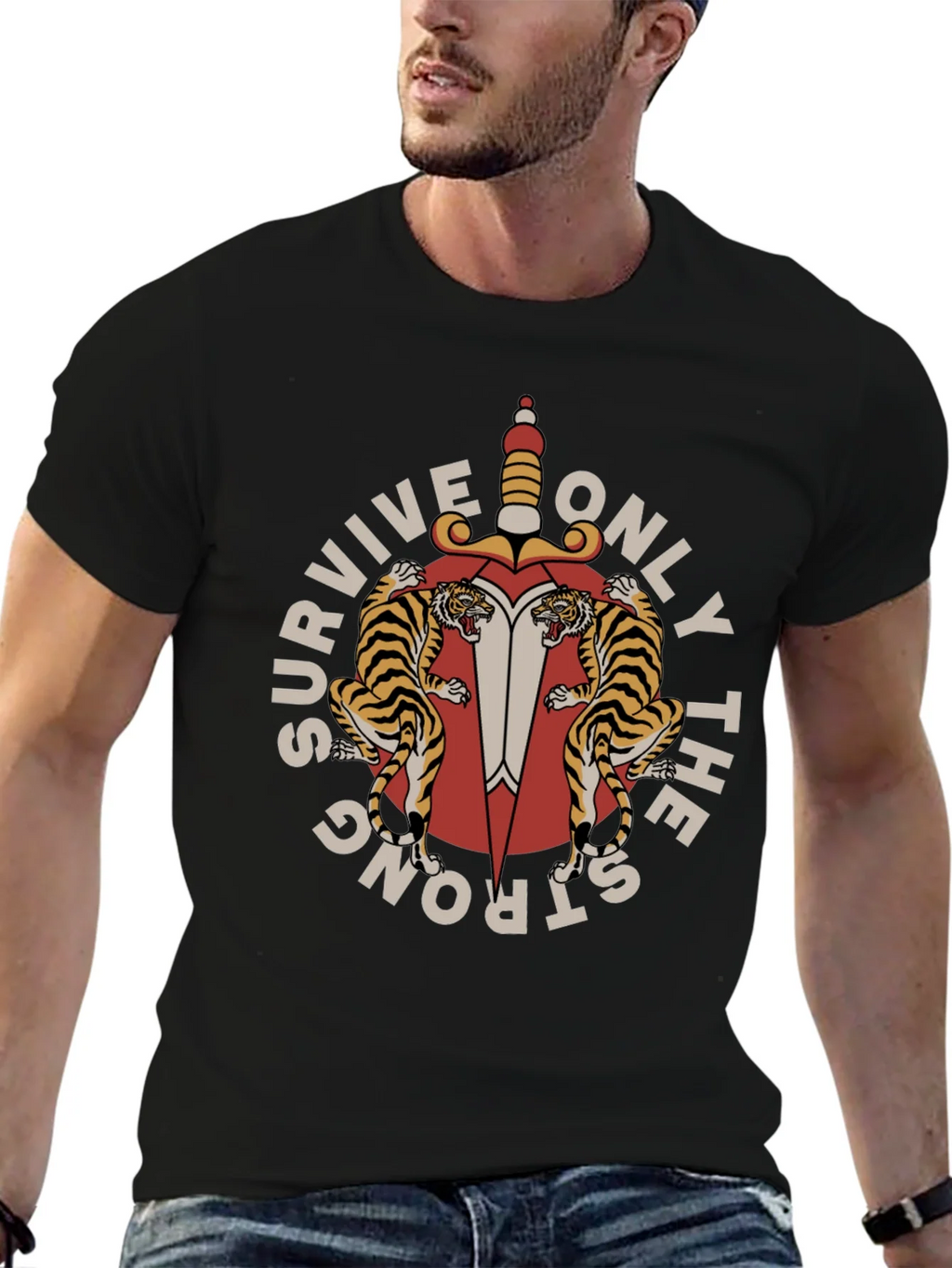 Survive Only The Strong Graphic Tee product image 6