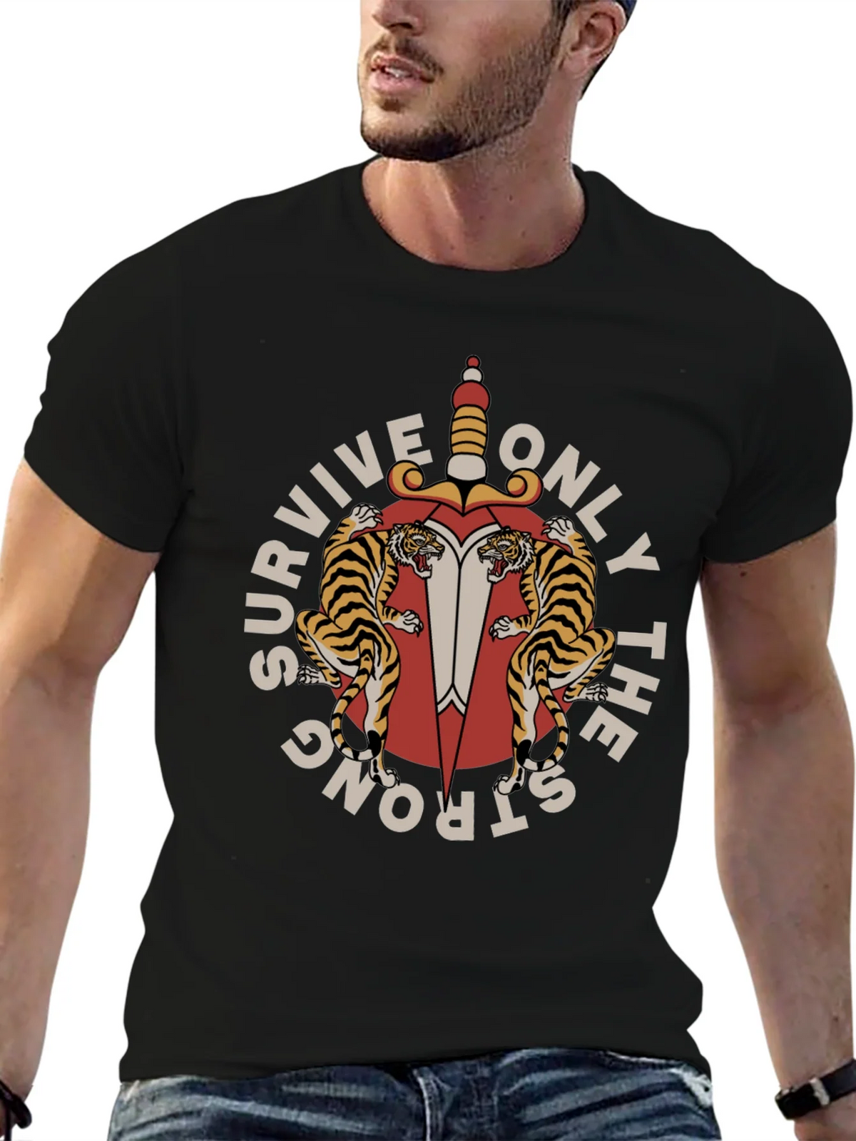 Survive Only The Strong Graphic Tee product image 6