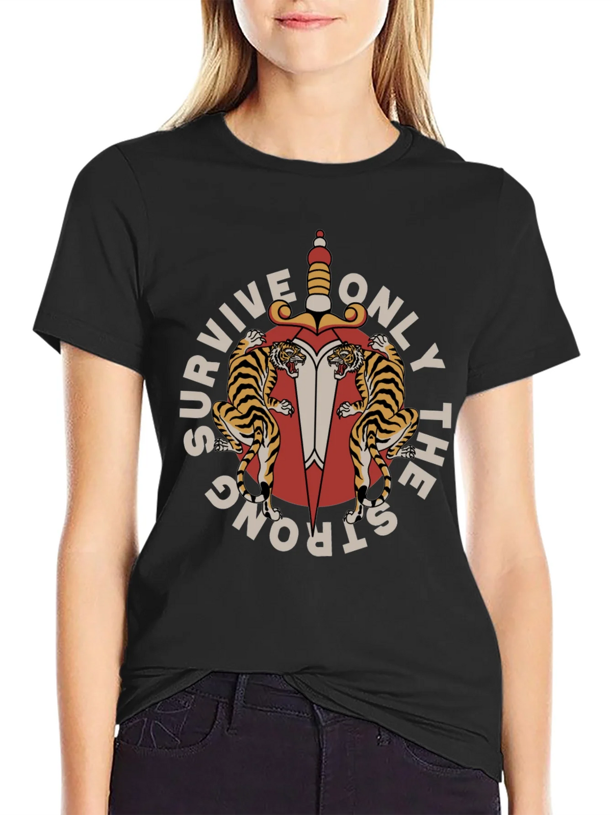 Survive Only The Strong Graphic Tee product image 2