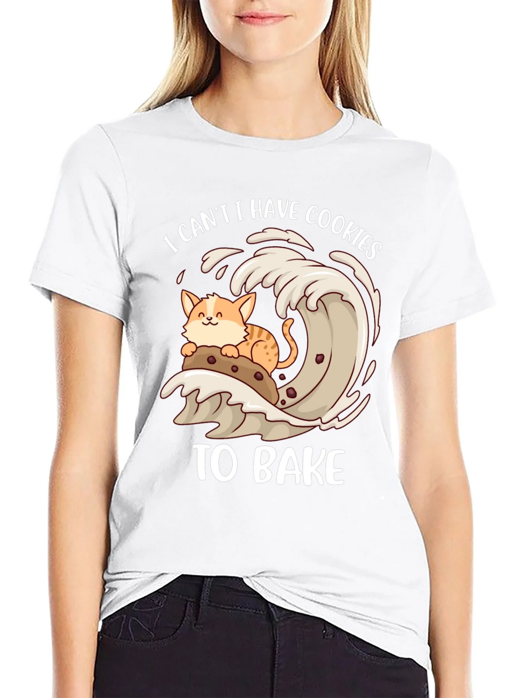 Cute Cat Baking Cookies T-Shirt product image 6