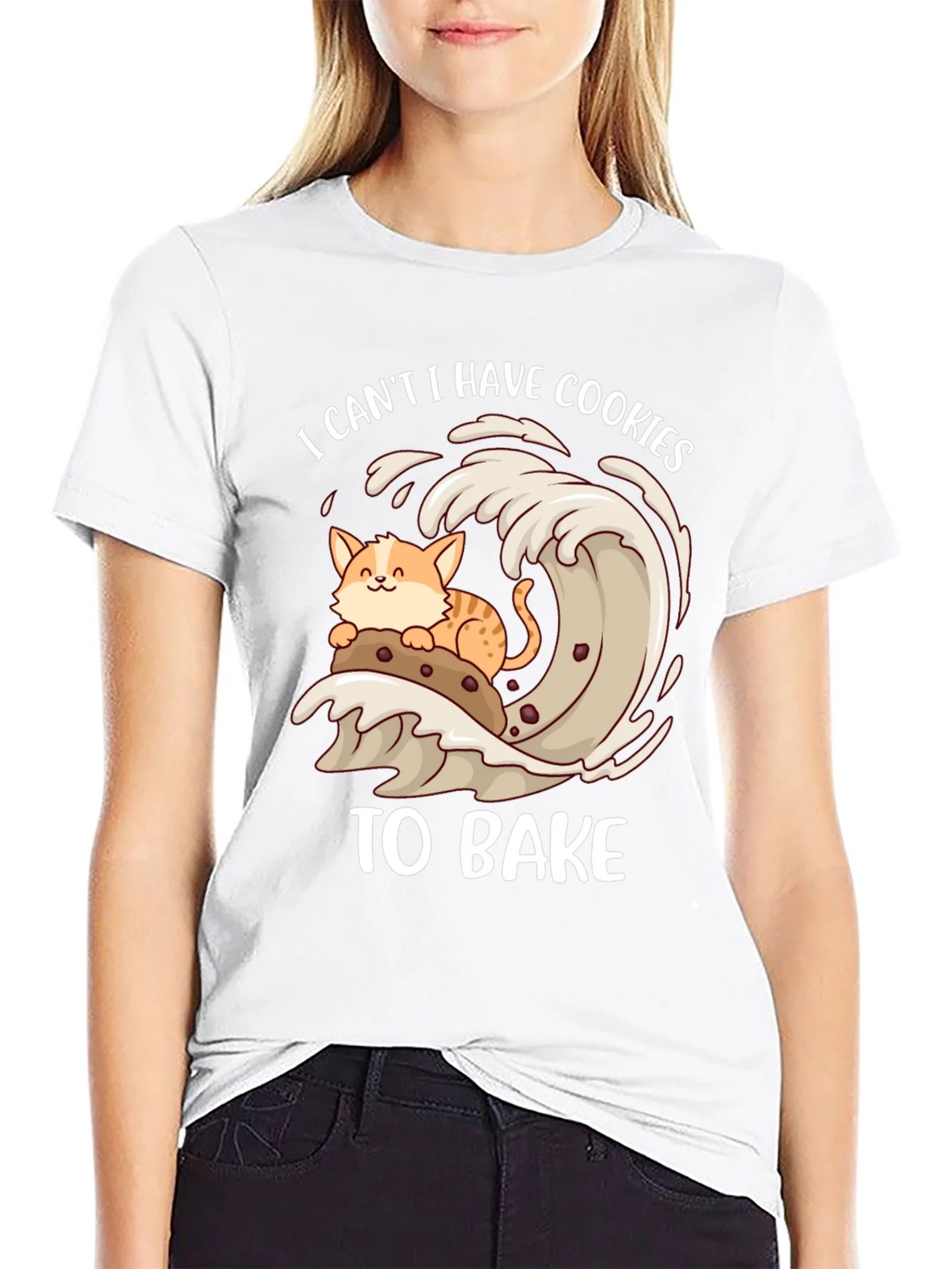 Cute Cat Baking Cookies T-Shirt product image 6