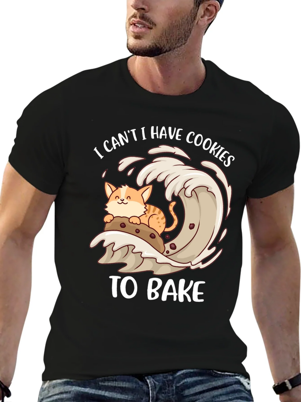 Cute Cat Baking Cookies T-Shirt product image 5