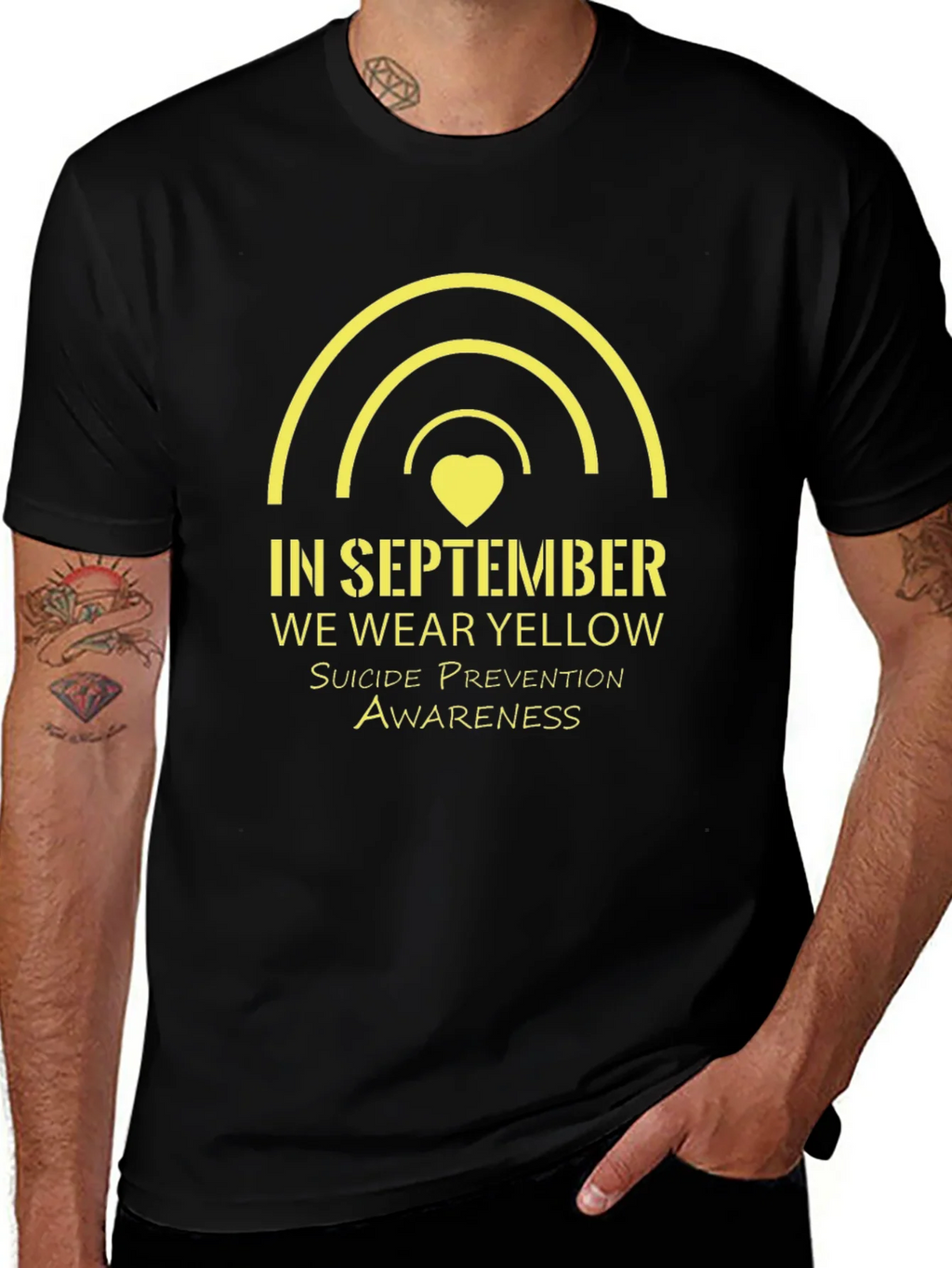 September Suicide Prevention Awareness Yellow Rainbow product image 1