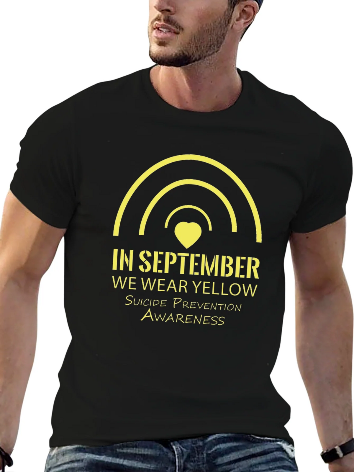 September Suicide Prevention Awareness Yellow Rainbow product image 4