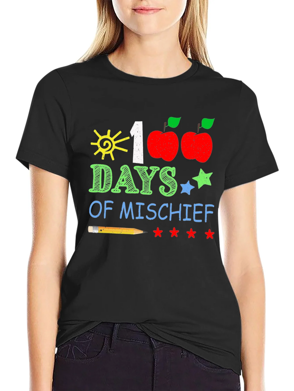 100 Days of Mischief T-Shirt: Teacher/Student School Tee product image 2