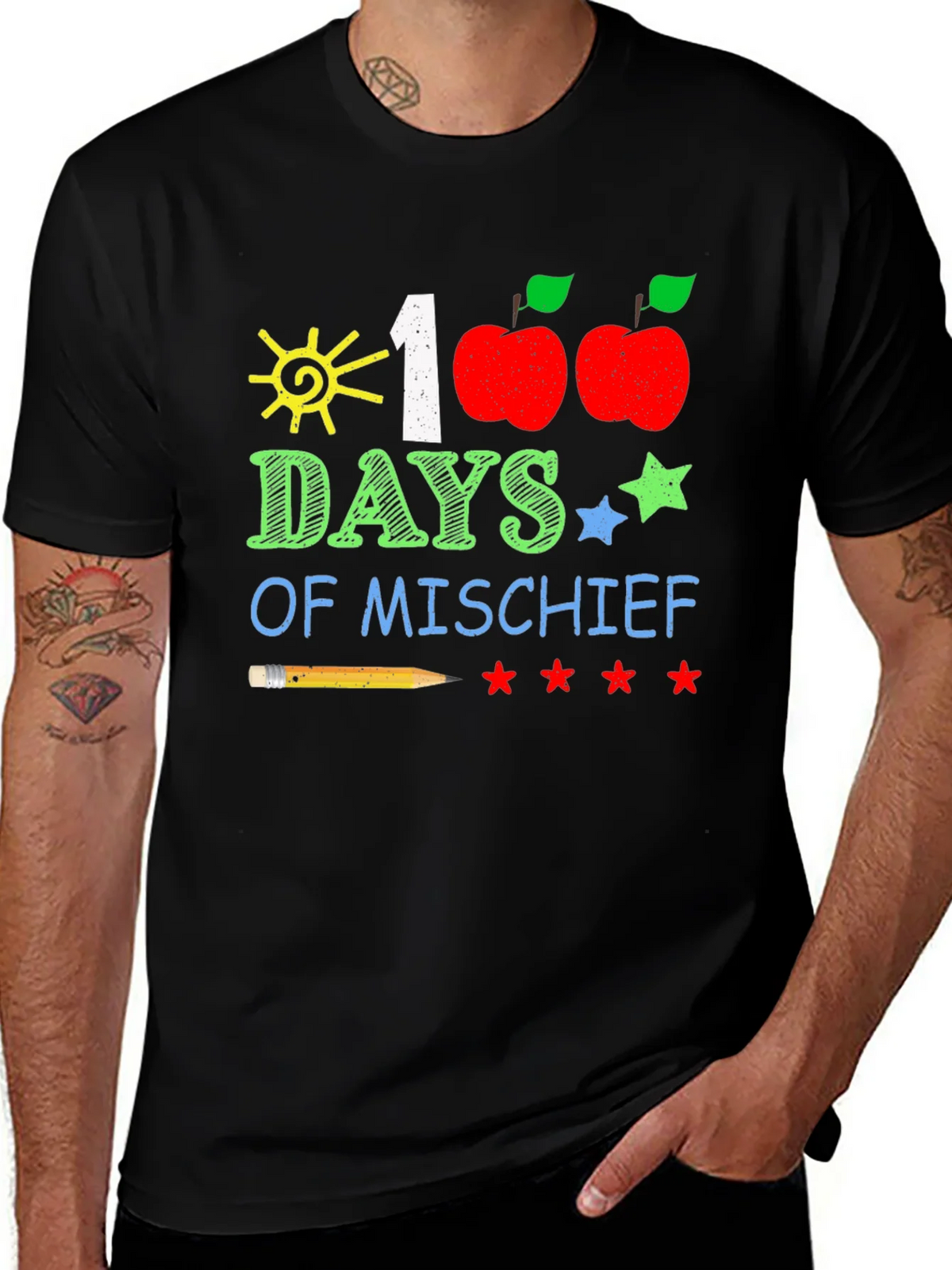 100 Days of Mischief T-Shirt: Teacher/Student School Tee product image 1