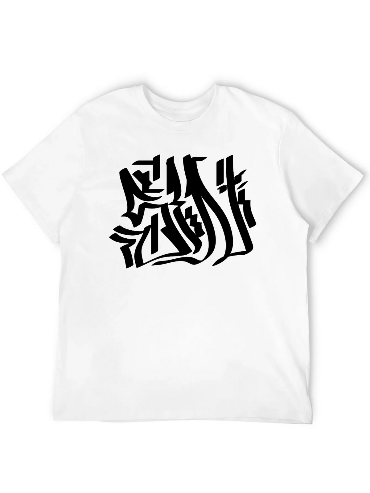 Abstract Graphic Black Tee product image 9