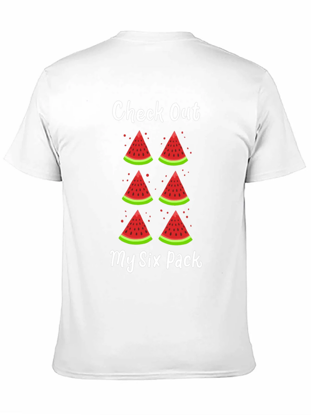 Funny Watermelon Six Pack Graphic T-Shirt product image 10