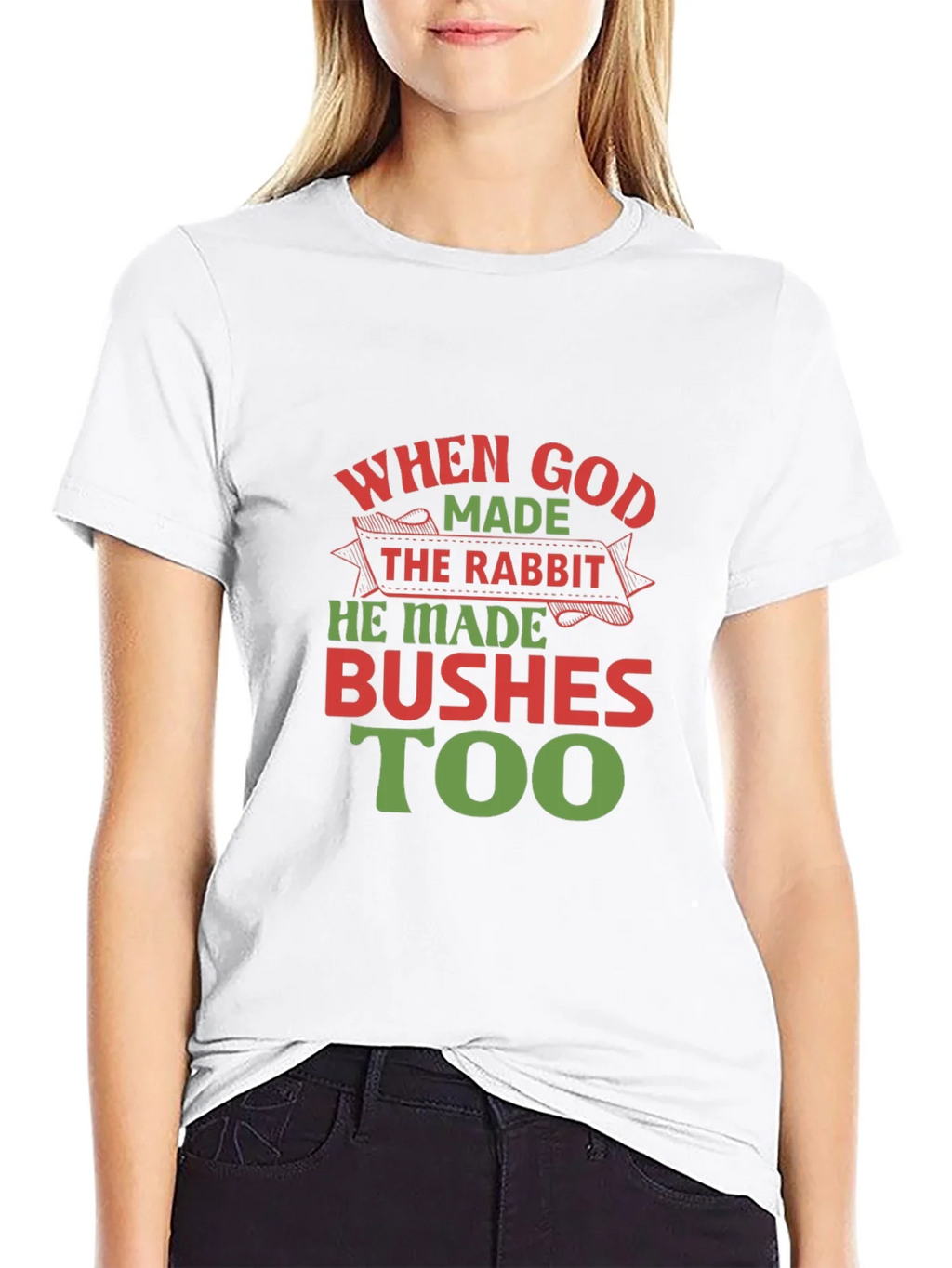When God Made the Rabbit T-Shirt product image 6