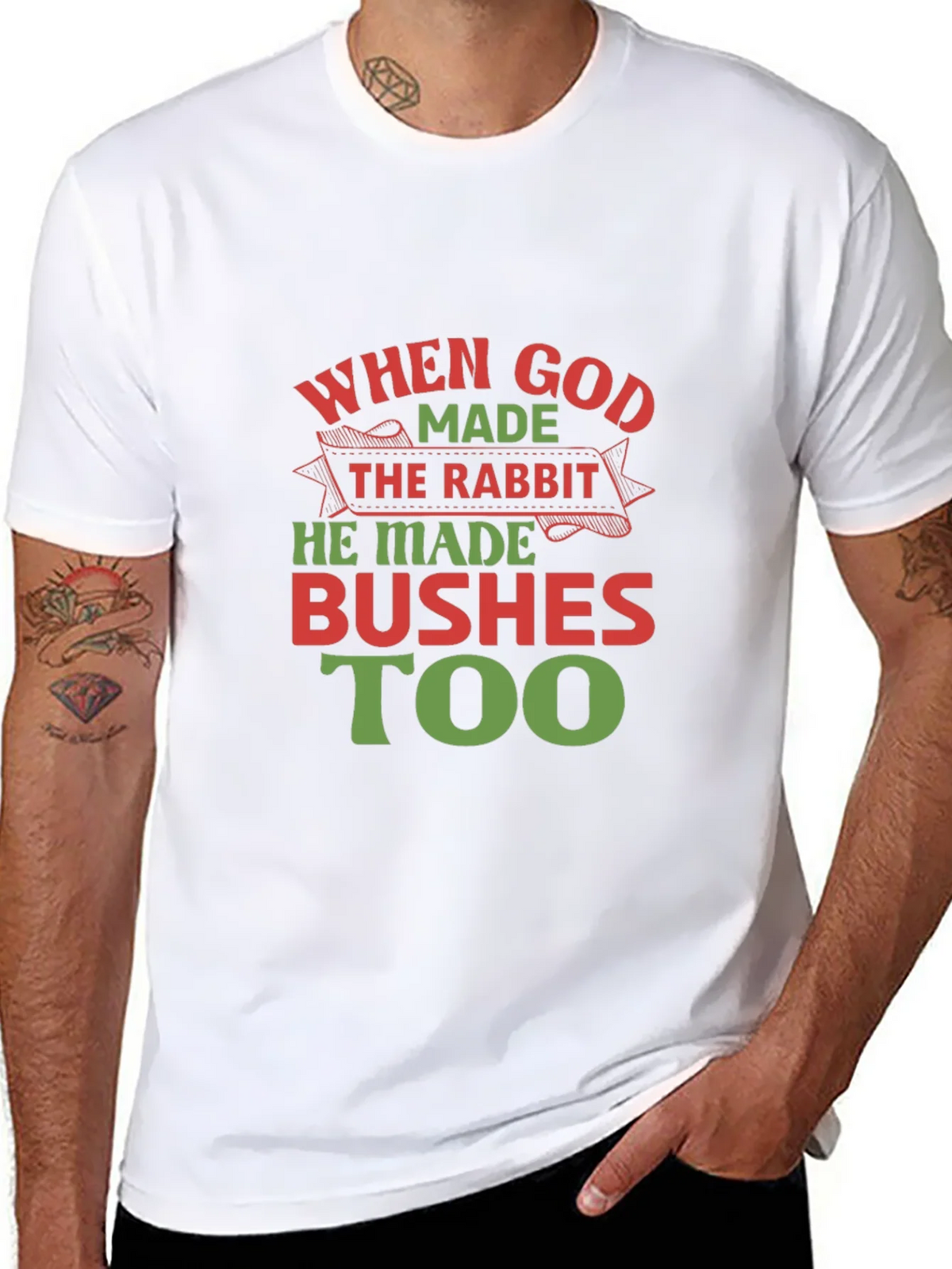 When God Made the Rabbit T-Shirt product image 5