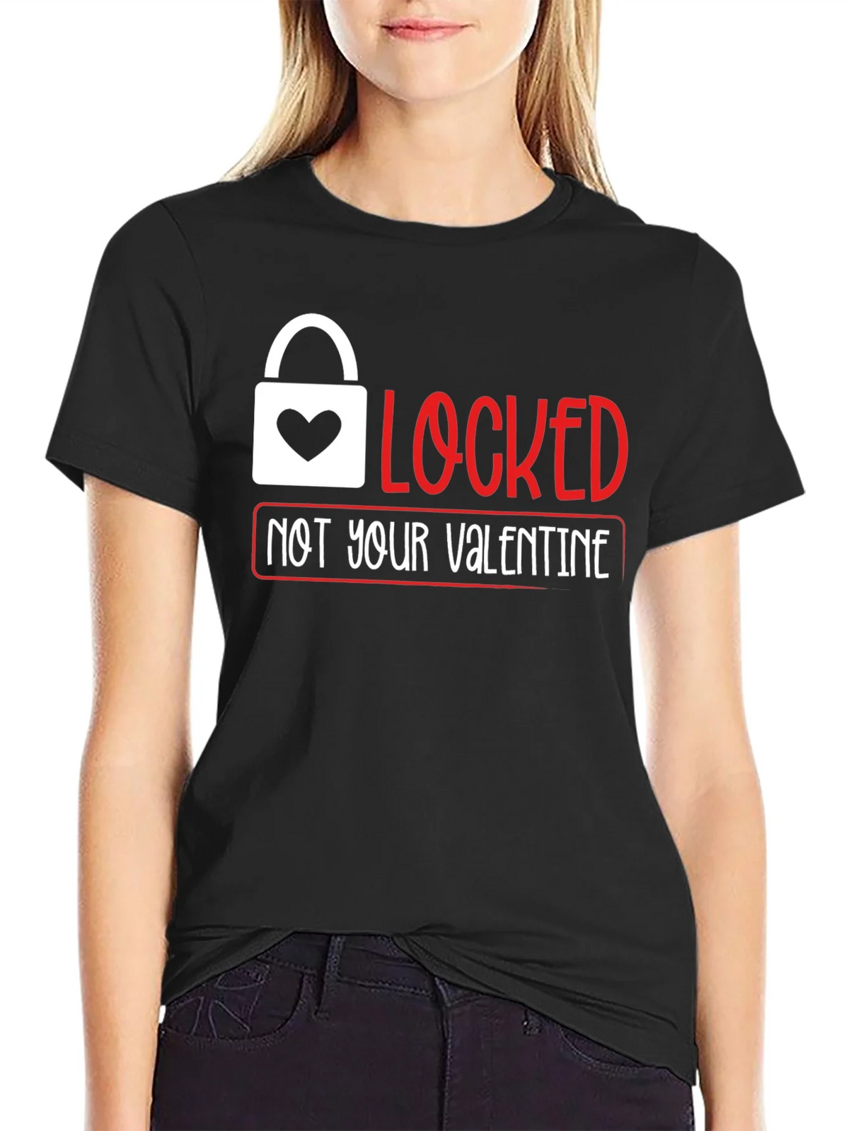 Locked Not Your Valentine T-Shirt product image 1