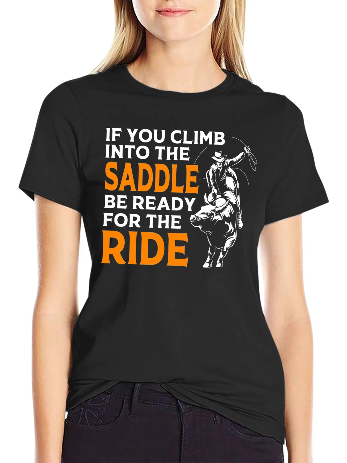Rodeo Ready T-Shirt: Climb Into The Saddle! product image 2