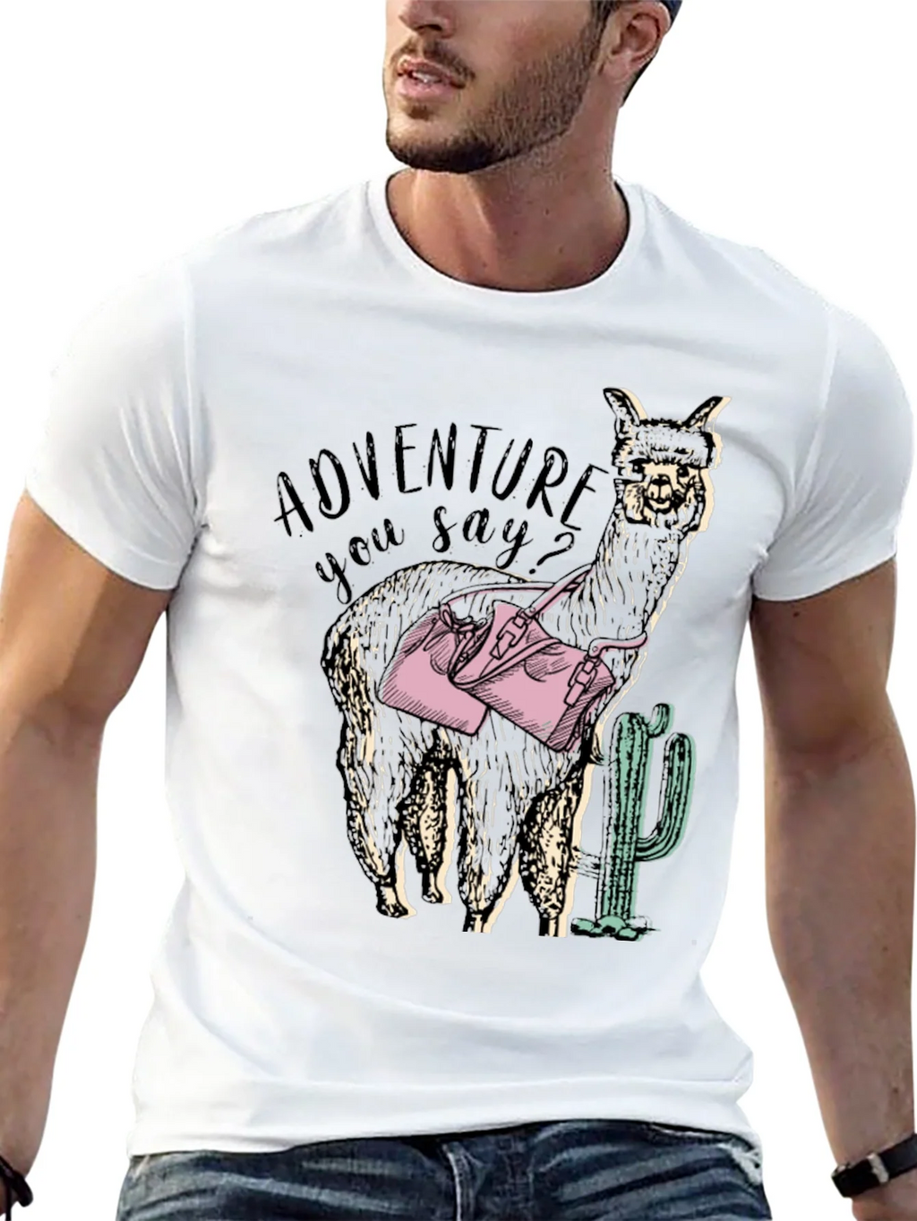 Adventure Alpaca Graphic Tee - Novelty Design product image 12