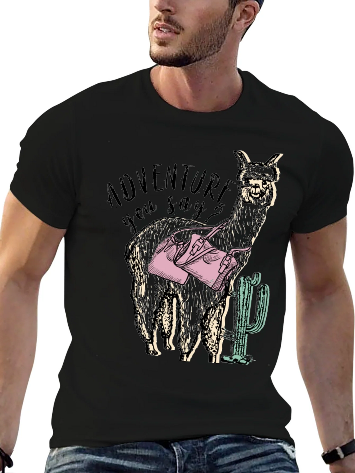 Adventure Alpaca Graphic Tee - Novelty Design product image 6