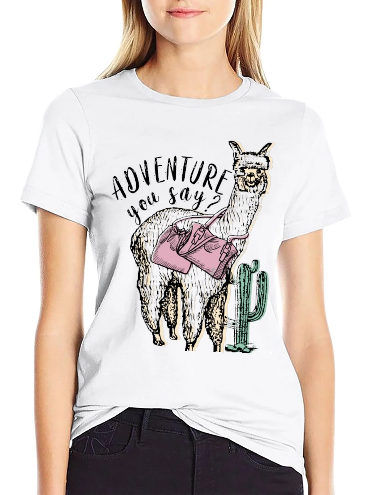 Adventure Alpaca Graphic Tee - Novelty Design product image 8