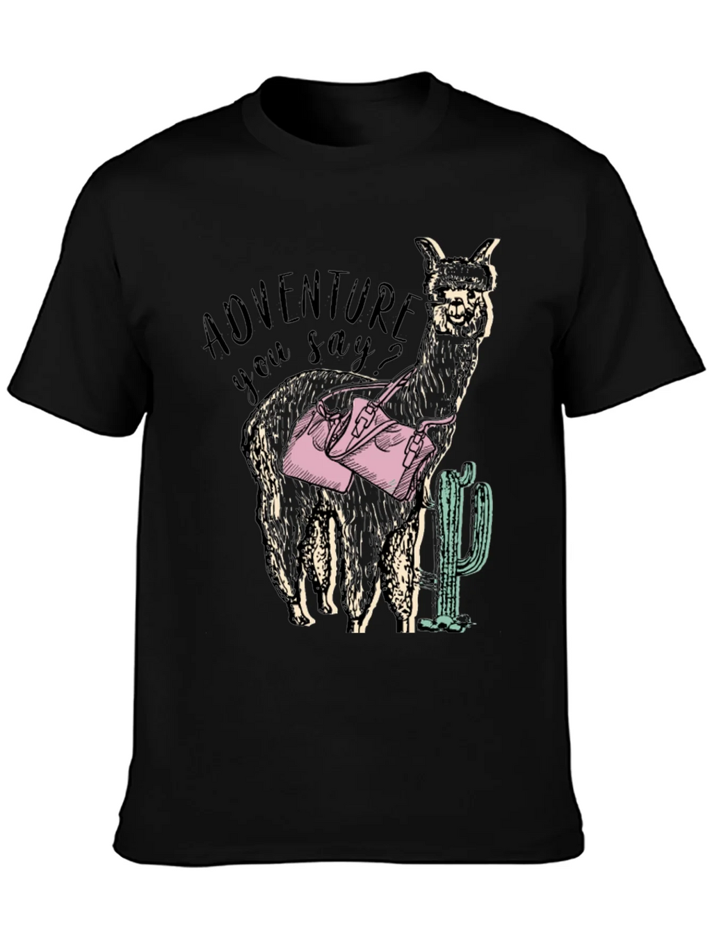 Adventure Alpaca Graphic Tee - Novelty Design product image 3