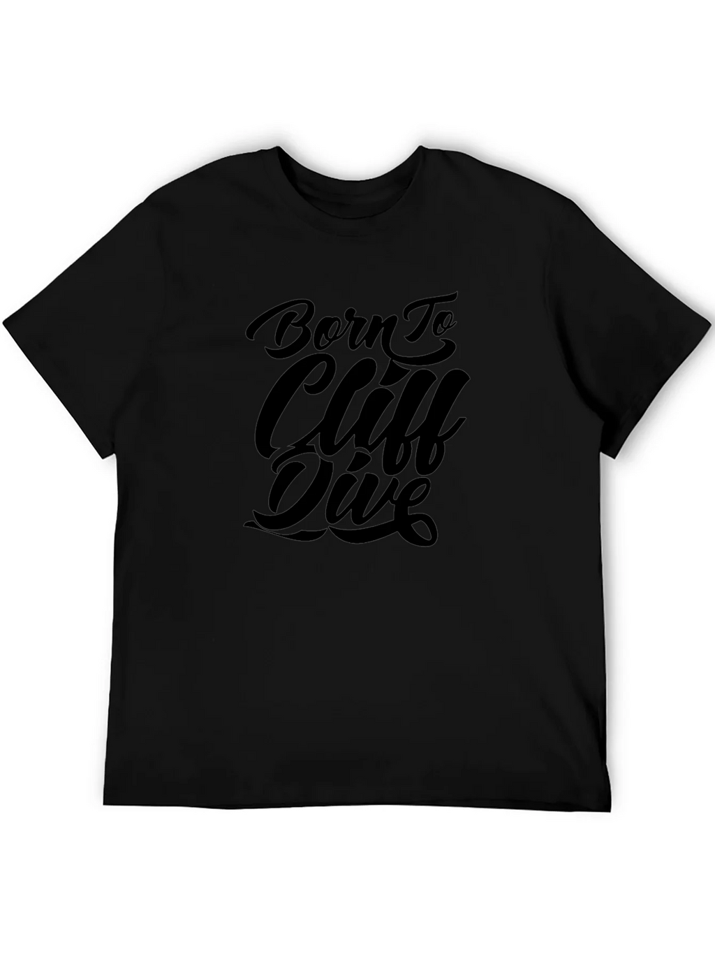 Born to Cliff Dive Black Graphic Tee product image 5