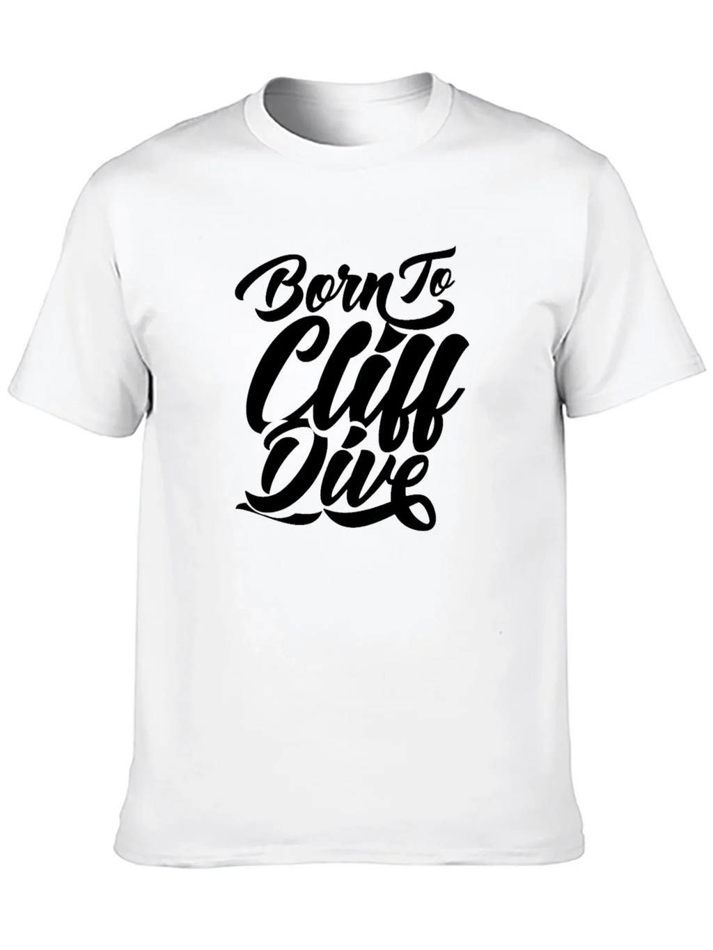 Born to Cliff Dive Black Graphic Tee product image 9