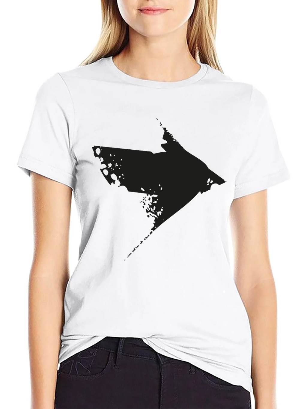 Distressed Arrow Graphic Black T-Shirt product image 7
