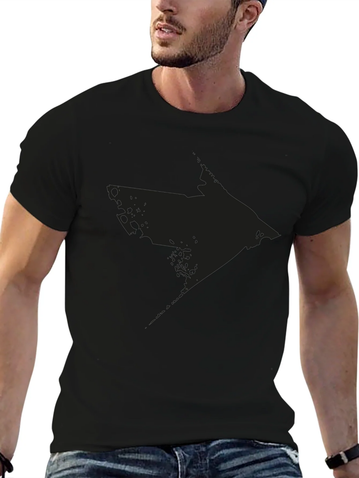 Distressed Arrow Graphic Black T-Shirt product image 5