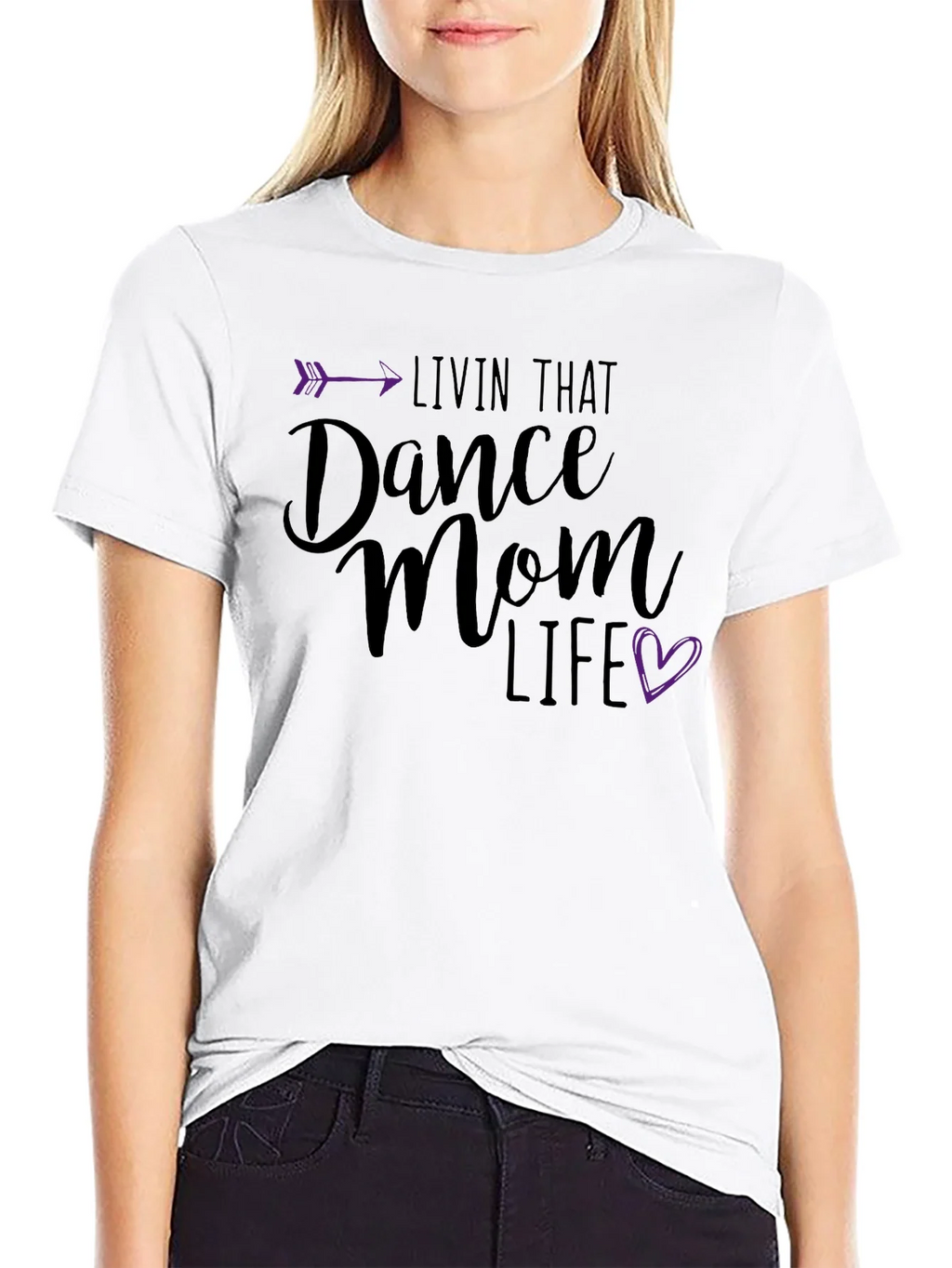 Dance Mom Life T-Shirt - Arrow Heart Design product image 4