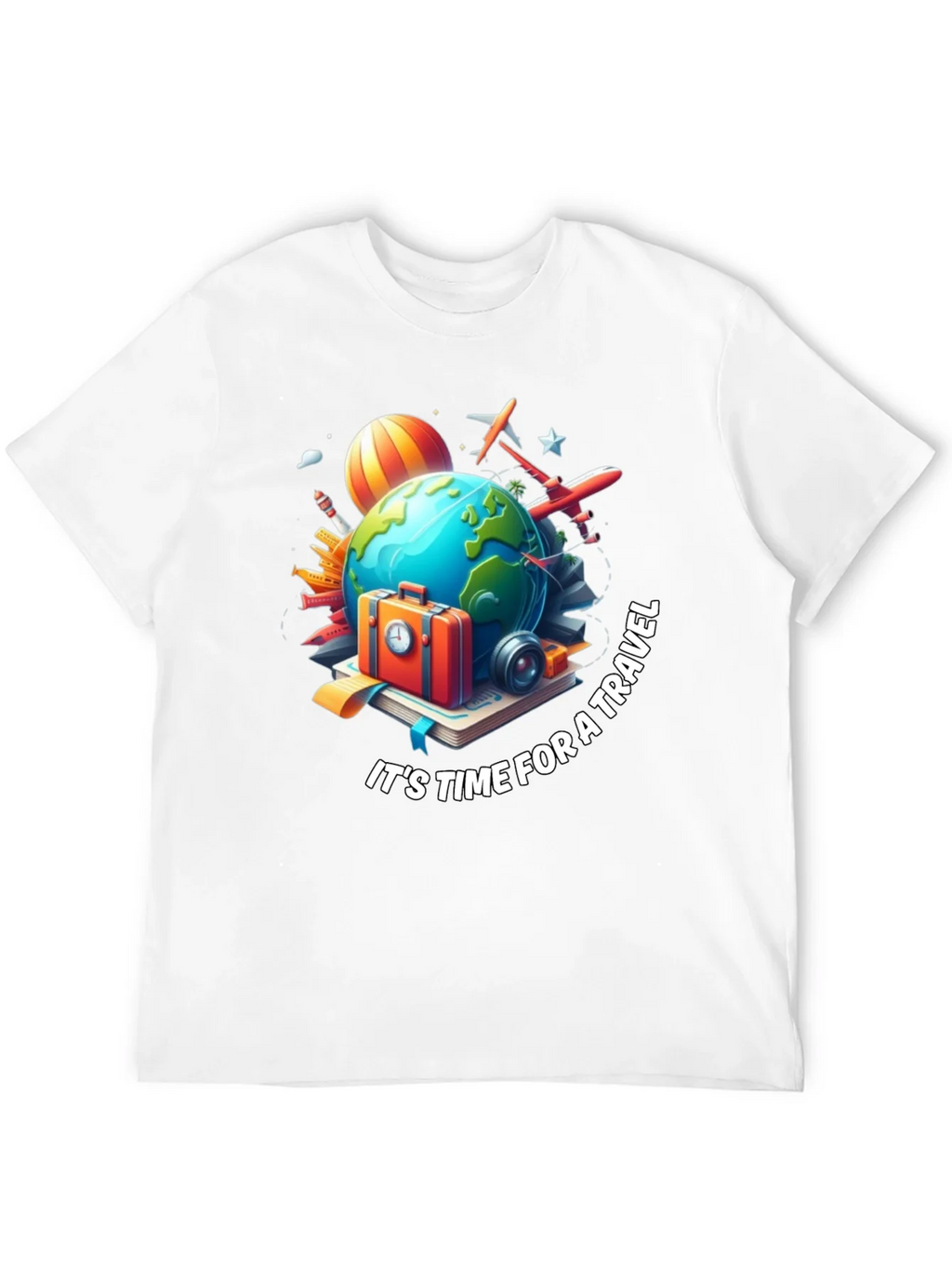 Travel Time Graphic T-Shirt - Black product image 7