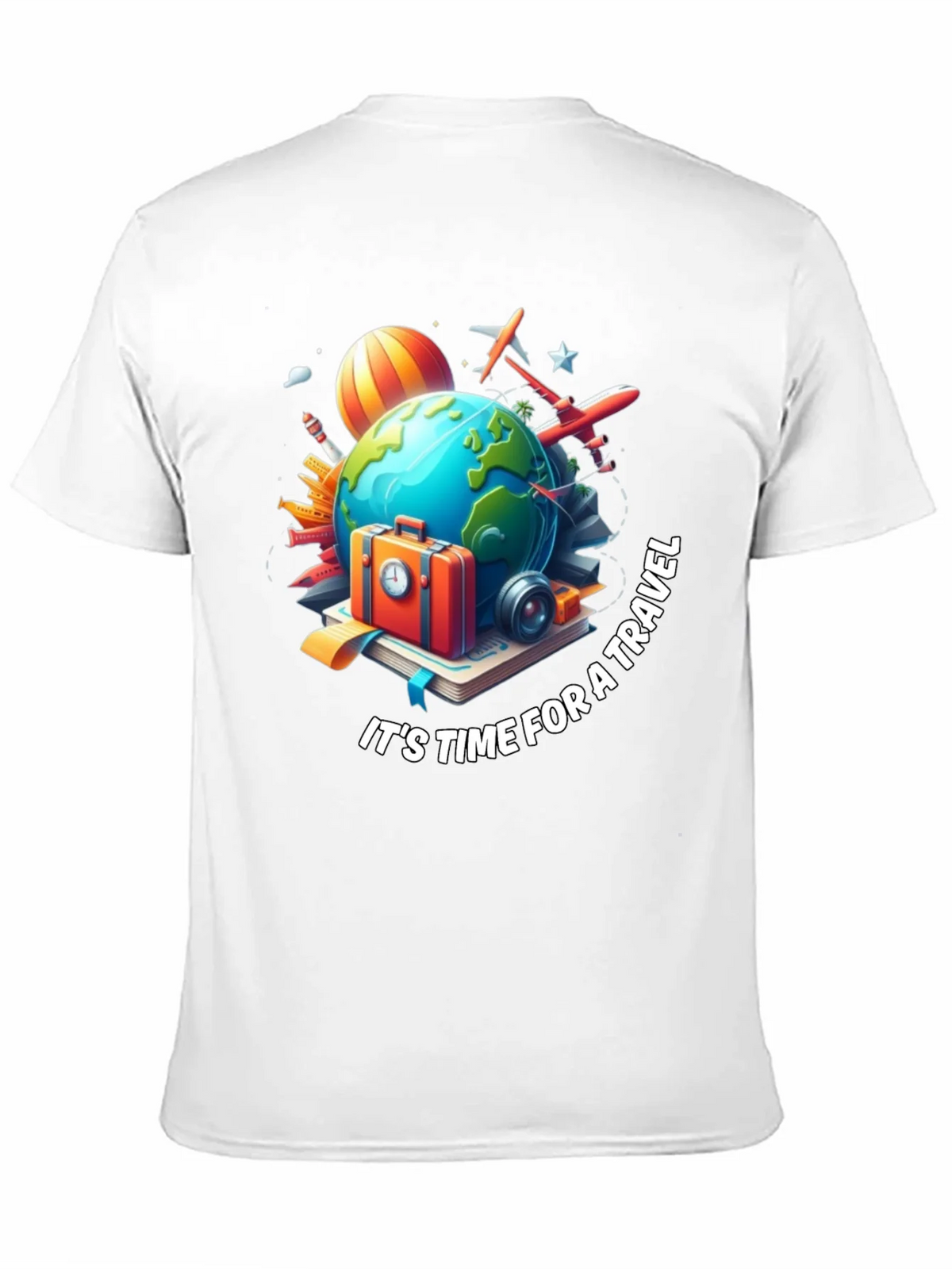 Travel Time Graphic T-Shirt - Black product image 6