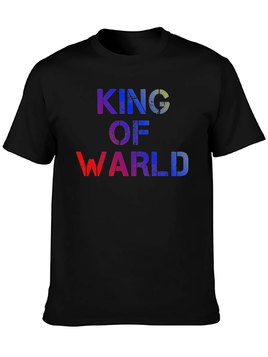 King of Warl T-Shirt - Distressed Graphic Tee product image 3