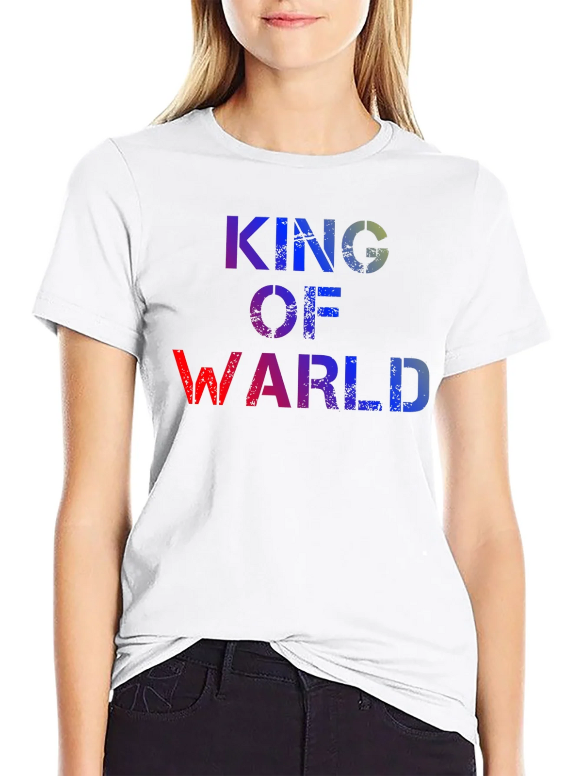 King of Warl T-Shirt - Distressed Graphic Tee product image 7