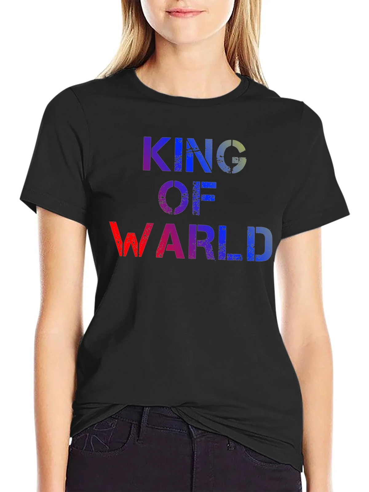 King of Warl T-Shirt - Distressed Graphic Tee product image 2
