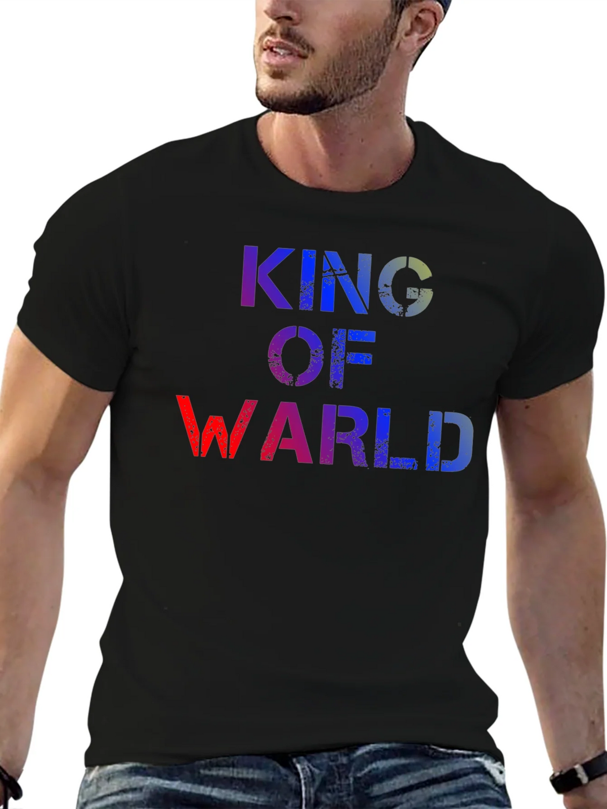 King of Warl T-Shirt - Distressed Graphic Tee product image 5