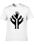 Abstract Hand Tree Black T-Shirt product image 1