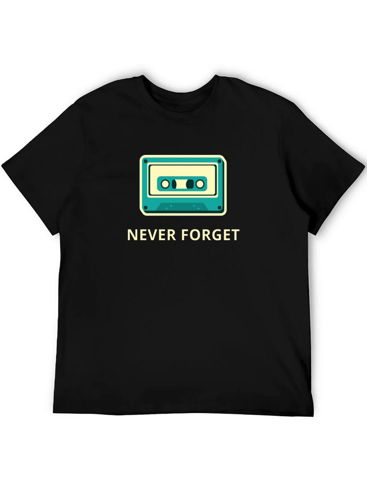 Retro Cassette Never Forget Graphic Tee product image 4