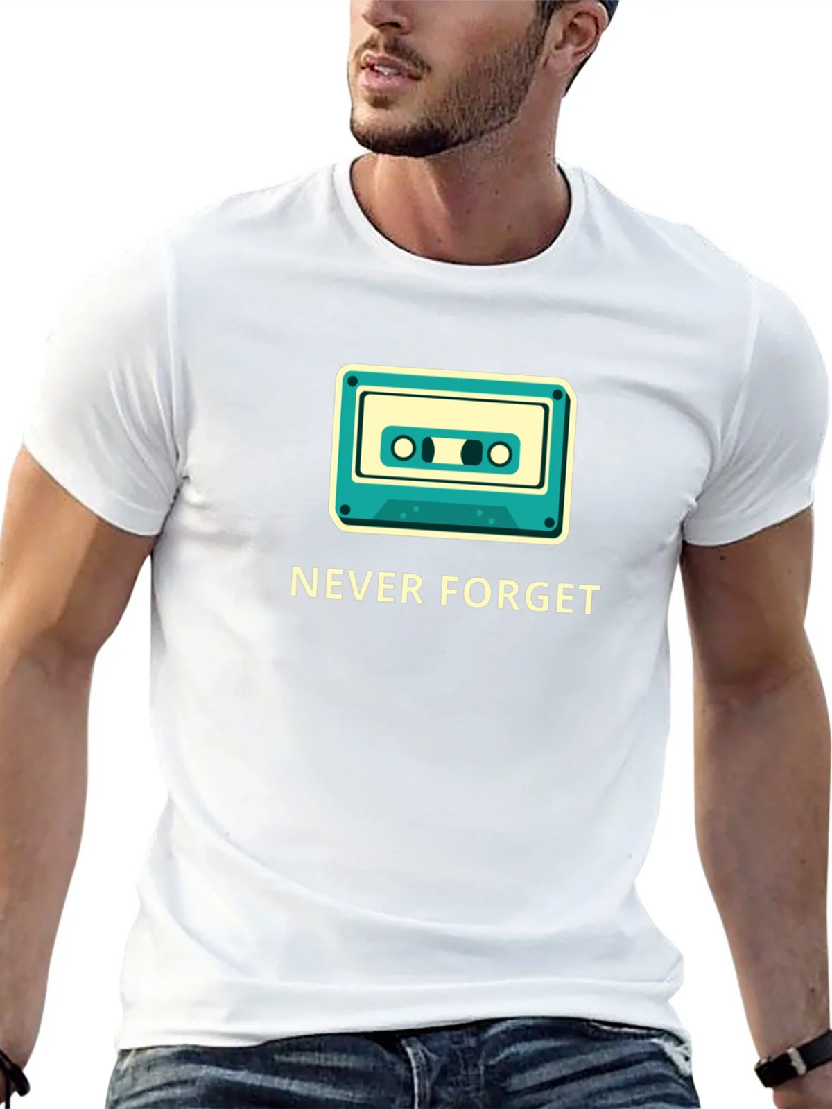 Retro Cassette Never Forget Graphic Tee product image 11