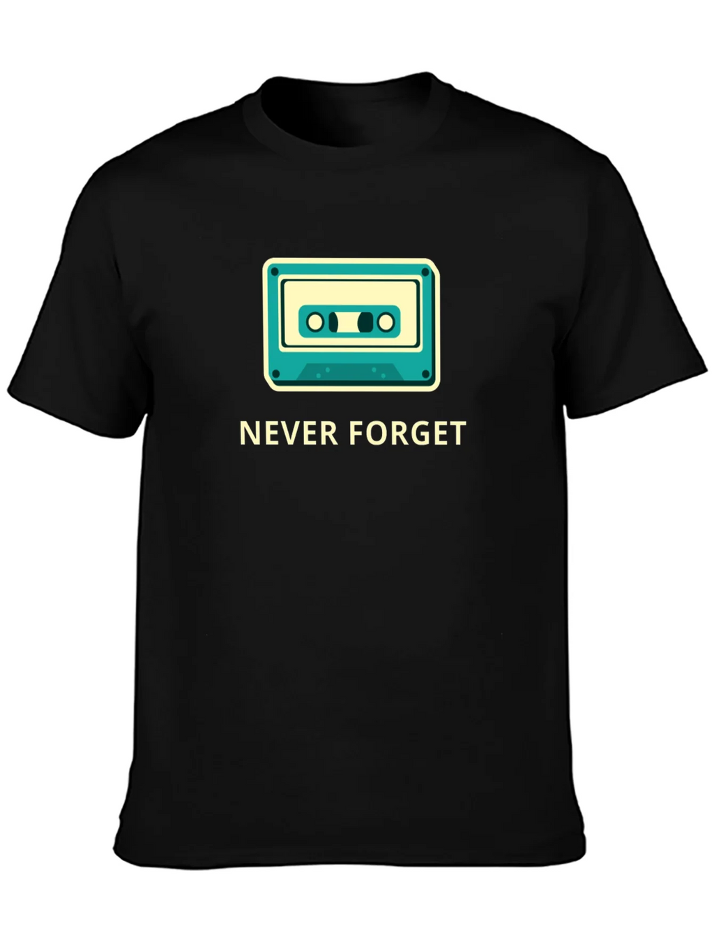 Retro Cassette Never Forget Graphic Tee product image 2