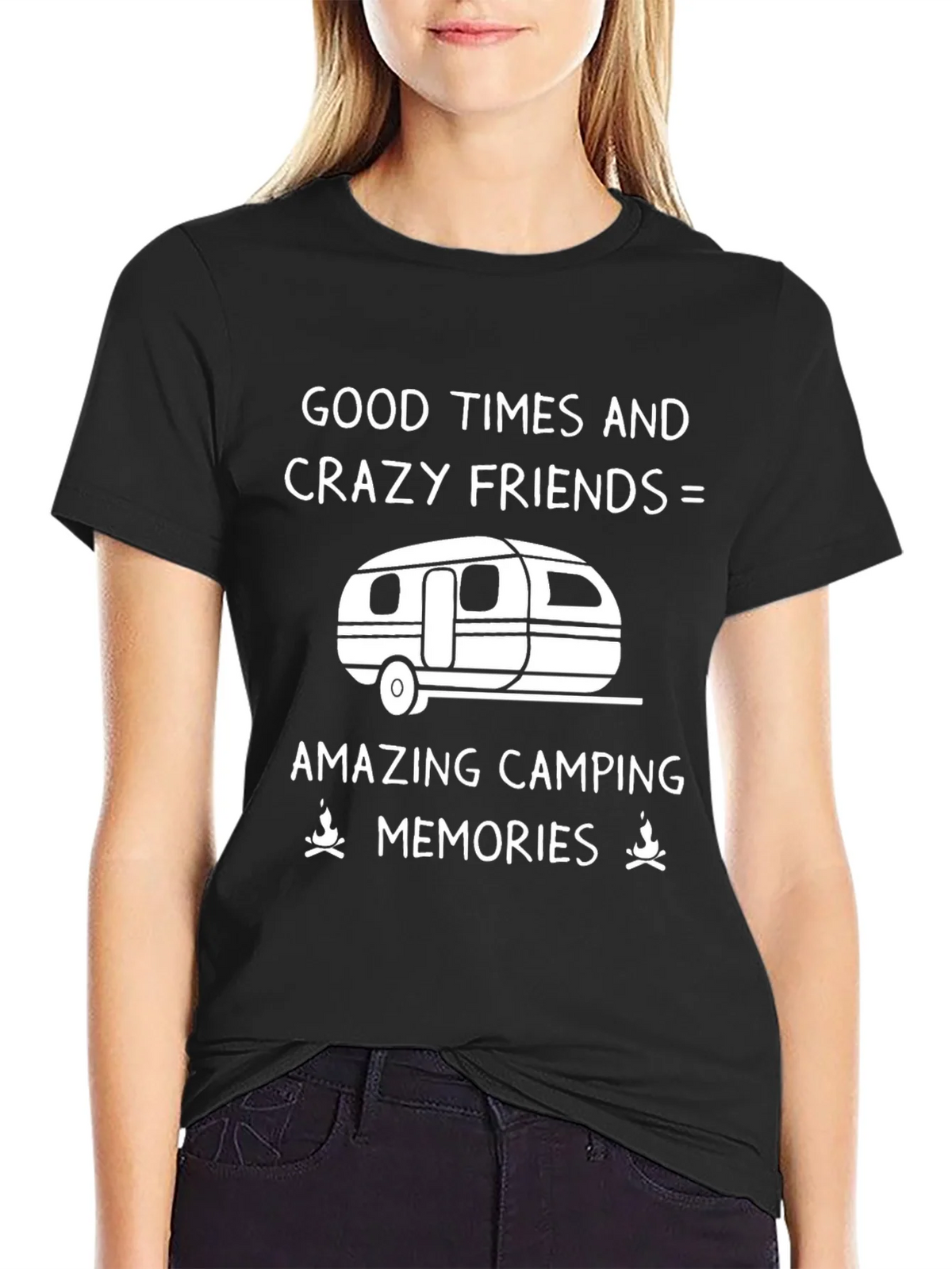 Camping Memories T-Shirt - Good Times & Crazy Friends product image 2