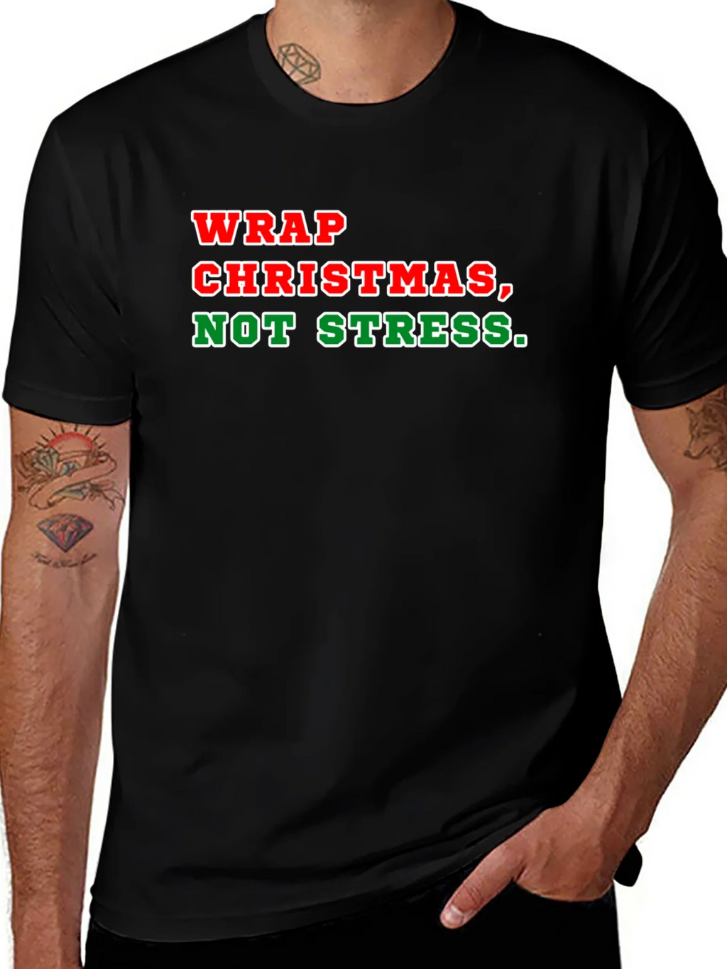 Wrap Christmas Not Stress T-Shirt product image 1
