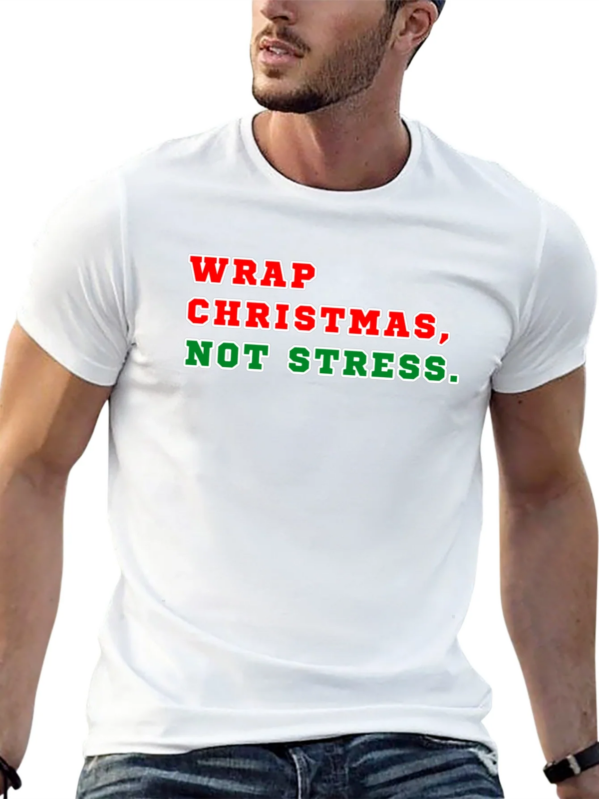 Wrap Christmas Not Stress T-Shirt product image 9