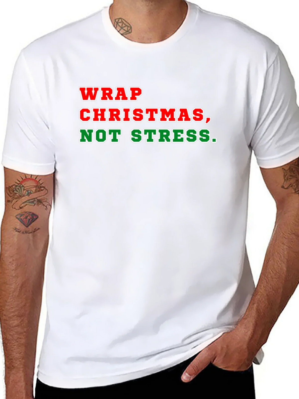 Wrap Christmas Not Stress T-Shirt product image 5