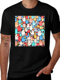 Hands Patterned Black T-Shirt product image 1