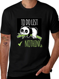 Lazy Panda To-Do List T-Shirt product image 1